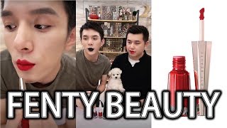 FENTY BEAUTYStunna Lip PaintLongwear Fluid Lip系列  Uncensored  Uncuffed  Unattached  Unveil [upl. by Imis]