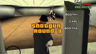 GTA San Andreas  AmmuNation Shooting Range Challenge  Completed with low weapons skills [upl. by Intosh]