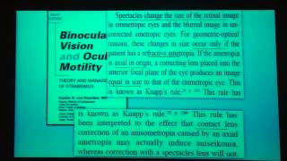 Anisometropia Case presentation Dr Ayman El Ghonemy [upl. by Niuqaoj]