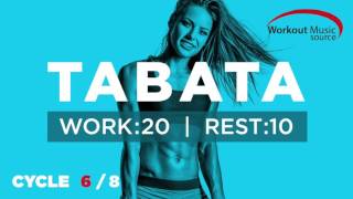 Workout Music Source  TABATA Cycle 68 With Vocal Cues Work 20 Secs  Rest 10 Secs [upl. by Eitsirc]