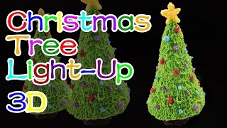 How to Make LightUp Christmas TreeHoliday Christmas  3D Printing Pen CreationsDIY Tutorial [upl. by Norud809]