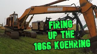 1066 Koehring excavator start up [upl. by Cho]