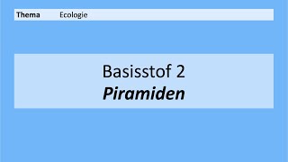 VMBO 3  Ecologie  Basisstof 2 Piramiden  8e editie [upl. by Aldis994]