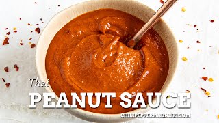 Easy Thai Peanut Sauce Recipe [upl. by Adiam]