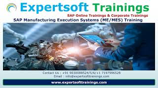 SAP Manufacturing Execution Training  SAP ME Training  SAP ME Corporate Training [upl. by Judson418]