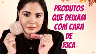 PRODUTOS  MAQUIAGEM QUE DEIXAM CO CARA DE RICA [upl. by Tsuda]