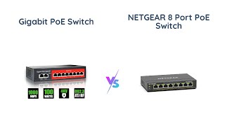 8Port Gigabit PoE Switch Showdown STEAMEMO vs NETGEAR [upl. by Nylinej]