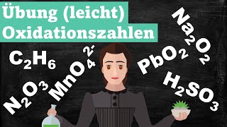 Übung leicht Bestimmen von Oxidationszahlen [upl. by Ajim]