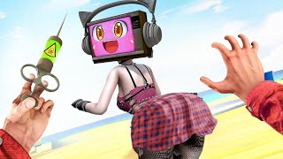 💖TV Woman 🍭 CANDY LOVE STORY 💋 TV Woman amp TV Man vs Skibidi Toilet in Garrys mod🌹 [upl. by Ewnihc]