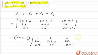 सिद्ध कीजिए  xlambda2x2x2xxlambda2x2x2xxlambda5xlambdalambdax2 [upl. by Veriee]