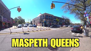 Maspeth Queens NY Walking down Grand Avenue [upl. by Jamilla]