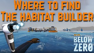 Subnautica Below Zero Where to Find the Habitat Builder amp Scanner Room at the Beginning of the Game [upl. by Aneleairam134]