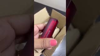 Maybelline NewYork Color Sensational Creamy Matte lipstick💄 unboxing  Cherry chic 612 [upl. by Ruthy]