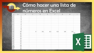 Cómo hacer una lista de números consecutivos en Excel [upl. by Arnulfo]