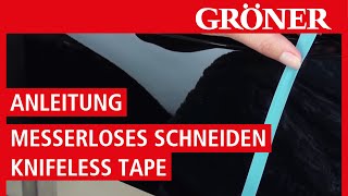 GRÖNER  Werkzeug  Anleitung Messerlose Fahrzeugvollverklebung Knifeless Tape  3M [upl. by Aynnek384]