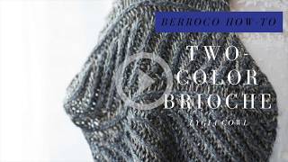 TwoColor Brioche Knitting [upl. by Lindsley]