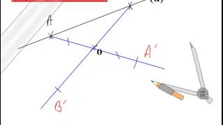 Symétrique dune droite par rapport à un point [upl. by Kapor]