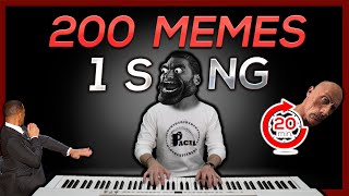 200 MEMES in 1 SONG in 20 minutes [upl. by Warrin]