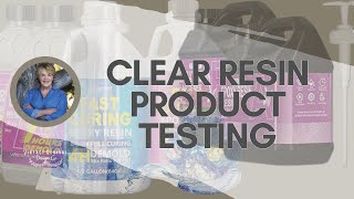 Testing Clear Resins Part 1  I tested three clear resins so you dont have to [upl. by Wise]