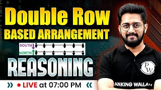 Double Row Based Arrangement Reasoning  Double Row Seating Arrangement  Reasoning By Sachin Sir [upl. by Ettenoitna]