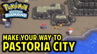 How to Reach Pastoria City  Pokemon Brilliant Diamond amp Shining Pearl [upl. by Hazeefah]