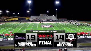 FOOTBALL Cedartown Bulldogs vs Cartersville Purple Hurricanes [upl. by Myo641]