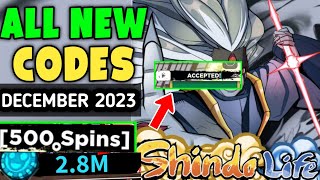 New Shindo Life Codes In December 2023  Codes For Shindo Life  Shindo Life [upl. by Alano]