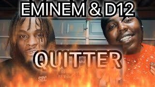 This was crazy Eminem amp D12  Quitter Reaction [upl. by Waterer983]