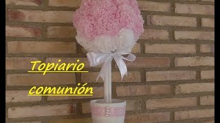 Topiario para celebración ⛪Comunión Boda Bautizo 🎁 [upl. by Gonsalve803]