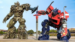 Transformers One 2024  Optimus Prime vs Megatron The Last Knight  Paramount Pictures HD [upl. by Eeresid]