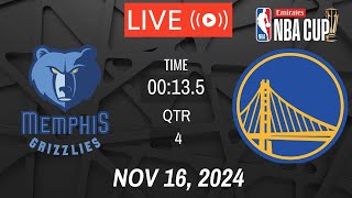 NBA LIVE GSW Warriors vs Memphis Grizzlies I November 16 2024 Warriors vs Grizzlies 2K Live Today [upl. by Gasser]