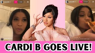 CARDI B SHARES HER THOUGHTS WITH FANS [upl. by Antin]