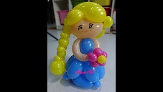 How to make princess Elsa from balloon [upl. by Alle173]