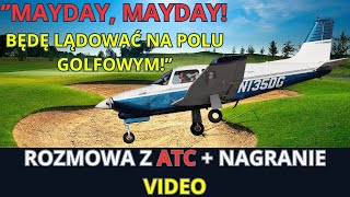 AWARIA SILNIKA I AWARYJNE LĄDOWANIE NAPOLU GOLFOWYM [upl. by Lacagnia]