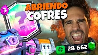 ABRIENDO TODOS LOS COFRES Y COFRES SUPER MAGICOS  CLASH ROYALE  28000 GEMAS [upl. by Labanna]