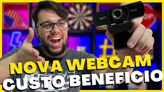 ESSA WEBCAM VAI DESTRUIR LOGITECH SPEDAL MF934H 1080p 60fps SUPER WIDESCREEN  REVIEW E UNBOXING [upl. by Elam]