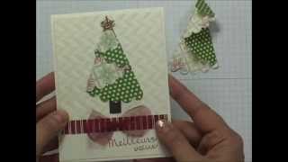 Stampin UP  Sapin de Noël plié en papier [upl. by Liek730]