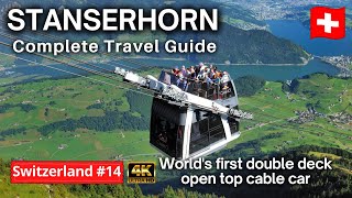 🇨🇭 Stanserhorn Switzerland  Lucerne to Stanserhorn Day Trip  Mt Stanserhorn CabriO Stanserhorn [upl. by Dierdre]