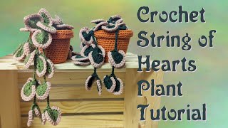 Crochet String of Hearts Plant Tutorial [upl. by Turpin]