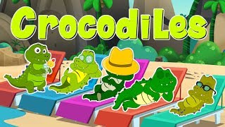 Five Little Crocodiles  Nursery Rhymes amp Kids Songs  Children Rhyme [upl. by Harutek]