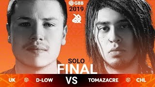 DLOW vs TOMAZACRE  Grand Beatbox Battle 2019  Final [upl. by Ahsinra]