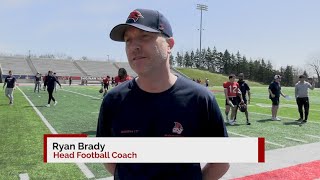 SVSU Football HC Ryan Brady  Spring Practice Interview [upl. by Wileen]