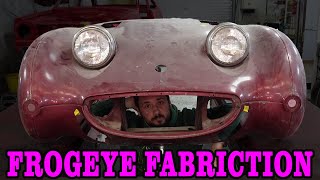 Tricky Fabrication on a Frogeye Sprite Front End [upl. by Odnesor]