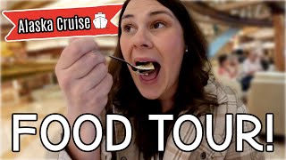 Cruise Ship Food Tour What we ate on our Alaska Cruise  Princess Majestic [upl. by Schram261]