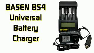 Basen BS4 FAST BEST 18650 charger 4 bay usb ACDC car adapter digital analyzer 104401465016340 [upl. by Adnarb]