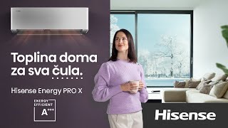 Osetite toplinu doma za sva čula uz Hisense Energy PRO X klima uređaj [upl. by Hiasi]