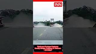 Dashcam Footage Captures Deadly Bridge Collapse in Vietnam  64 Killed [upl. by Aneger324]