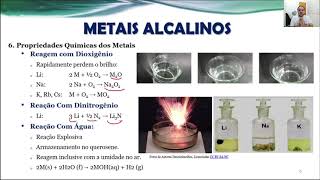 Química Inorganica Descritiva  Metais Alcalinos e Alcalinos Terrosos Parte 1 [upl. by Mariska]