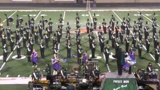 Poteet Pirate Marching Band performing at Aledo Unleash the Sound Festival 2013 [upl. by Rehtul]