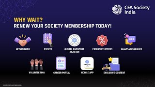 Renew your CFA Society India membership today  Membership Benefits [upl. by Eudora288]